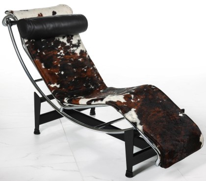 Cassina LC4 Italian Chaise with Cowhide