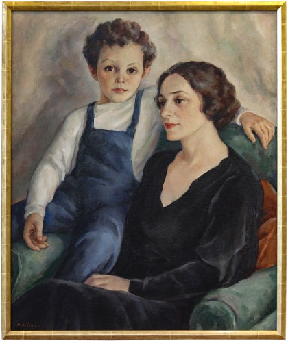 Portrait of Rita and T.P. Benton by Margaret Birsbane (B. 1901) commissioned by the Benton Family in 1934