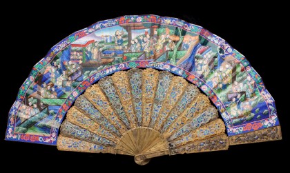 A Large Collection of Elaborate Hand Fans