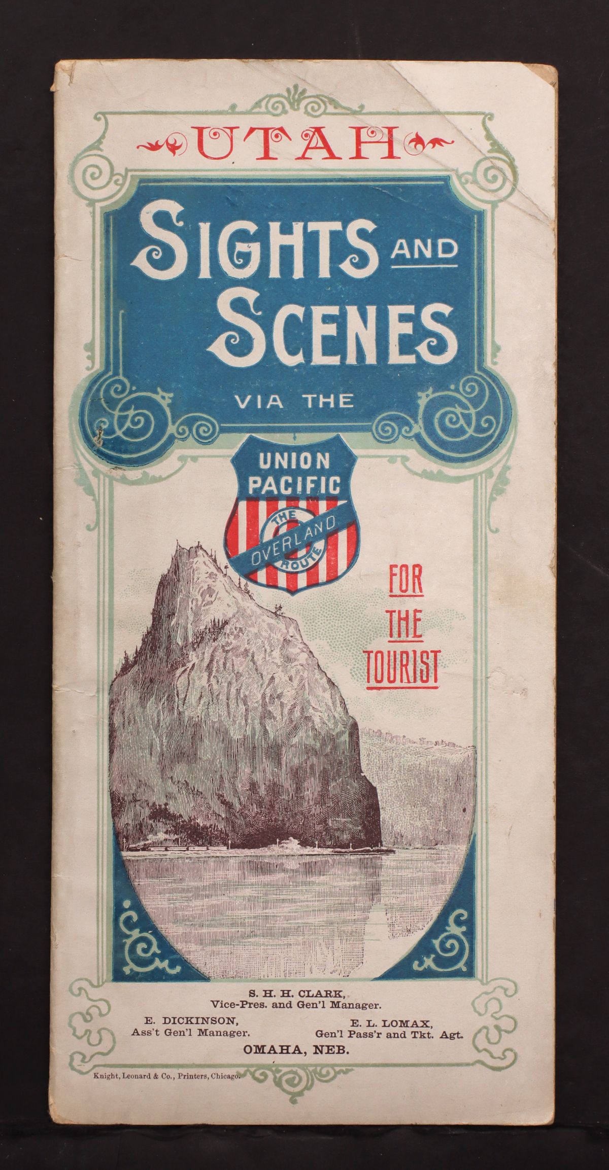 1892 UNION PACIFIC BROCHURE WITH FOLD-OUT FOR UTAH