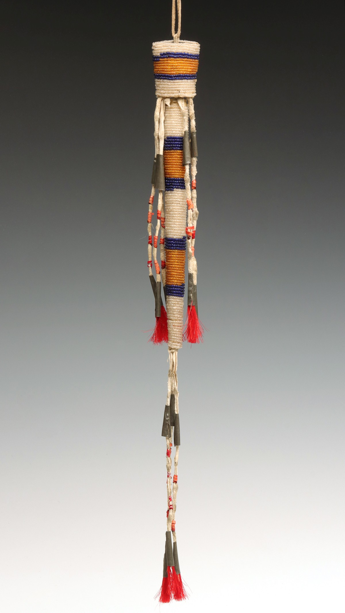 A SOUTHERN PLAINS, POSSIBLY CHEYENNE, BEADED AWL CASE