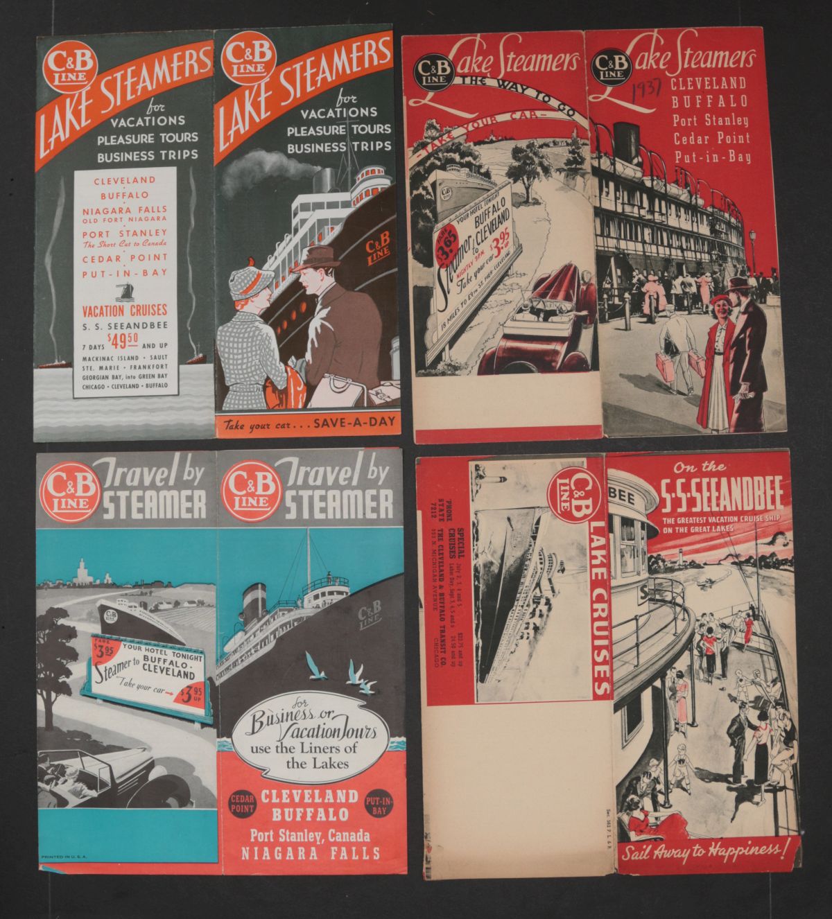 1930s C&B LINE STEAMSHIP TRAVEL EPHEMERA (20-pcs)