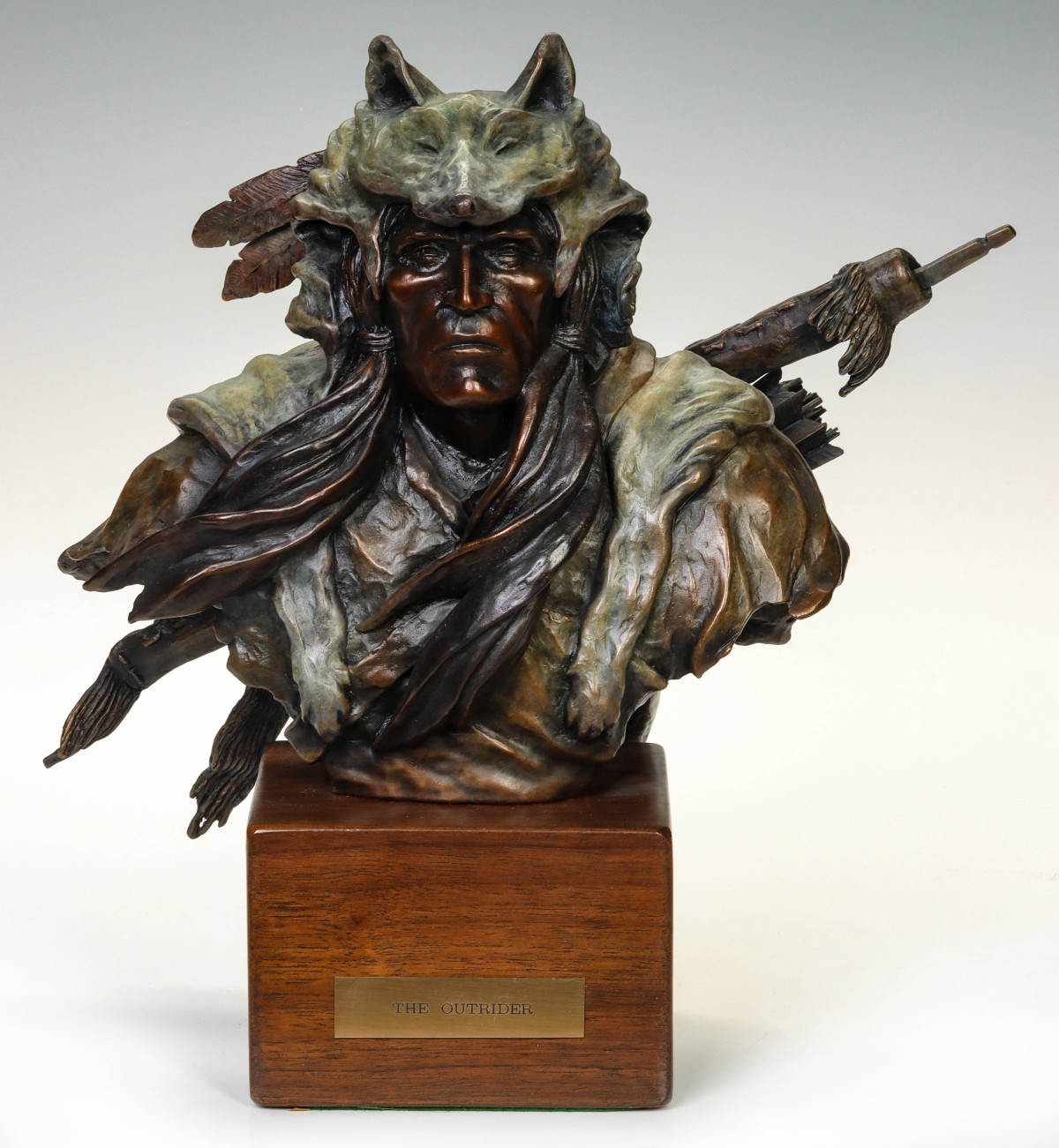 A LIMITED EDITION COLD PAINTED BRONZE SIGNED 'KEENE'
