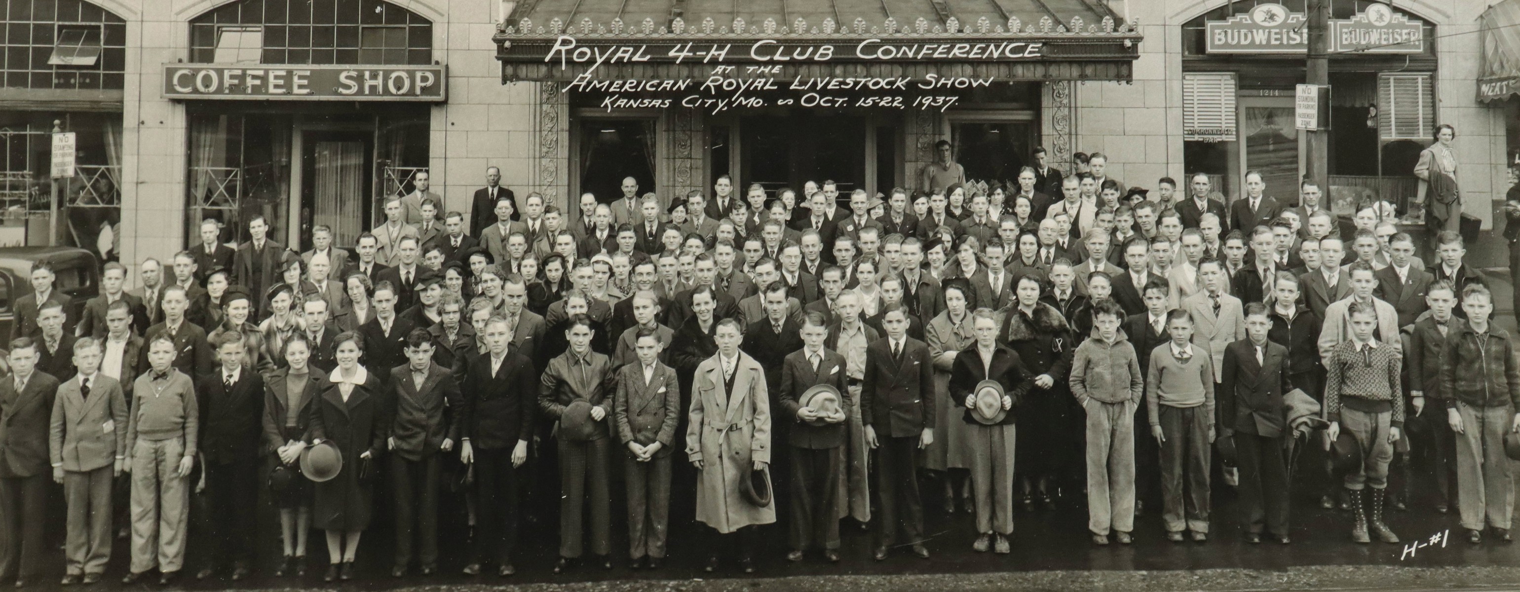 1937 ROYAL 4-H CLUB CONFERENCE PHOTOGRAPH 1937