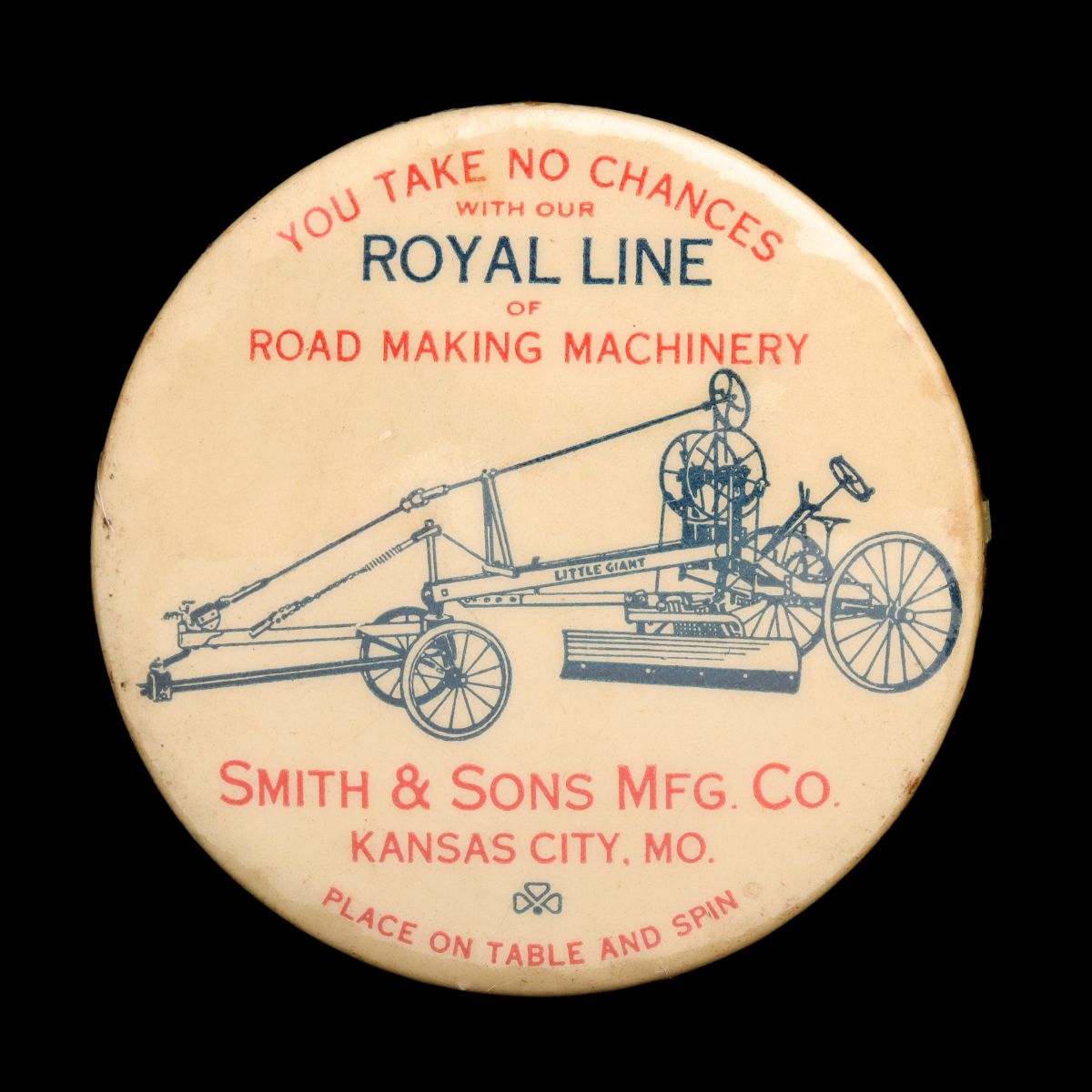 SMITH &SONS KANSAS CITY ROAD MAKING MACHINERY CELLULOID