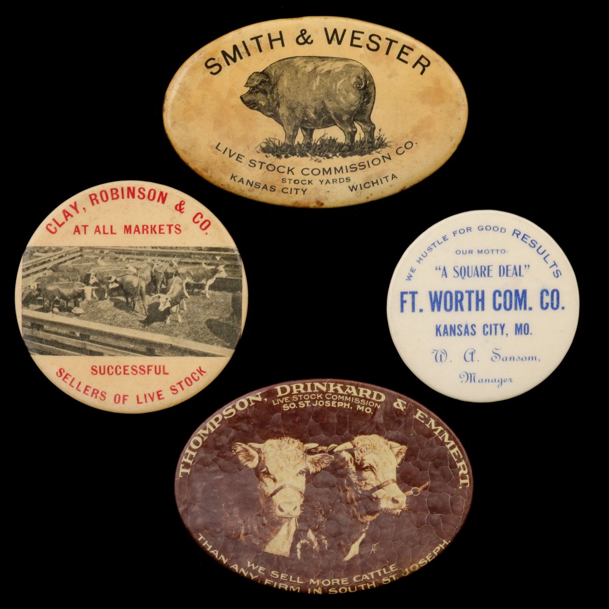 EARLY 20TH CENTURY LIVESTOCK COMMISSION ADVERTISING