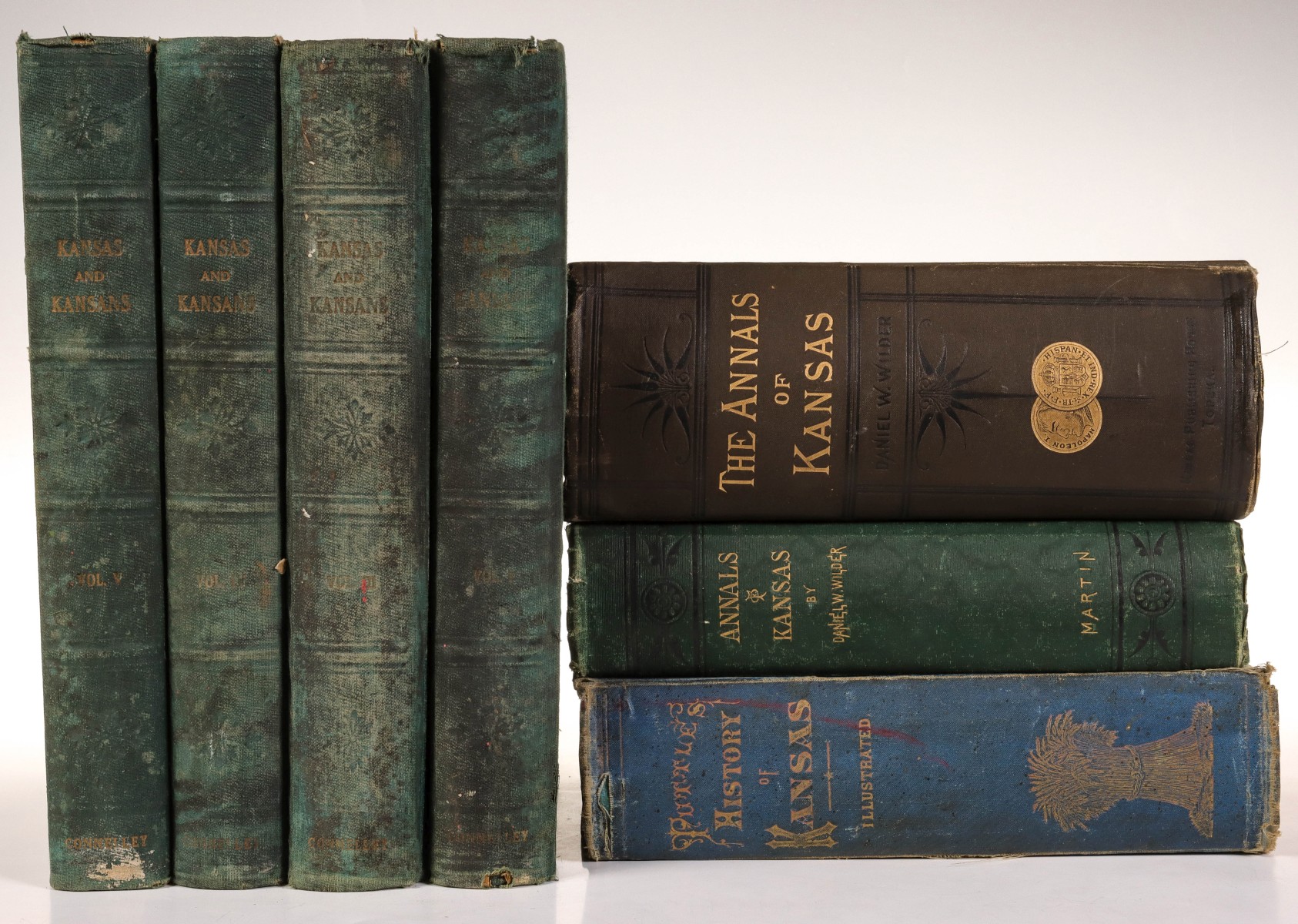 1870s VOLUMES AND BOOK SETS ON KANSAS HISTORY