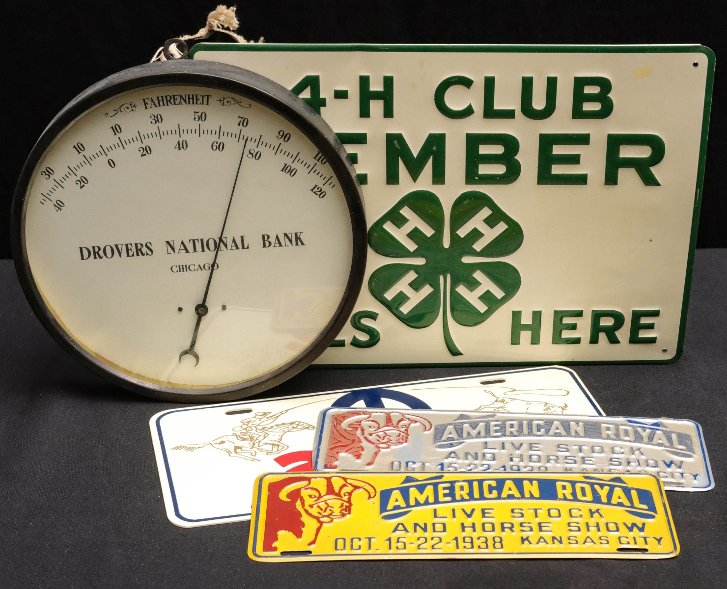 1930s AMERICAN ROYAL TAG TOPPERS AND OTHER ADVERTISING