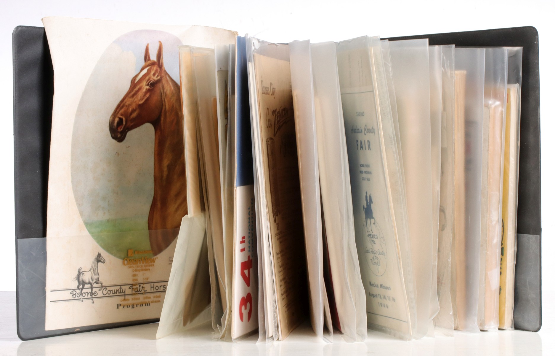 A LARGE COLLECTION OF EARLY 20C. HORSE SHOW PROGRAMS