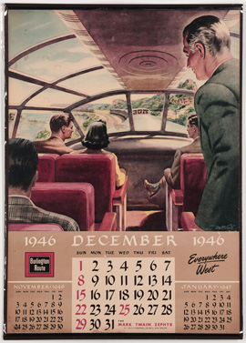 Burlington Route 1946 Calendar