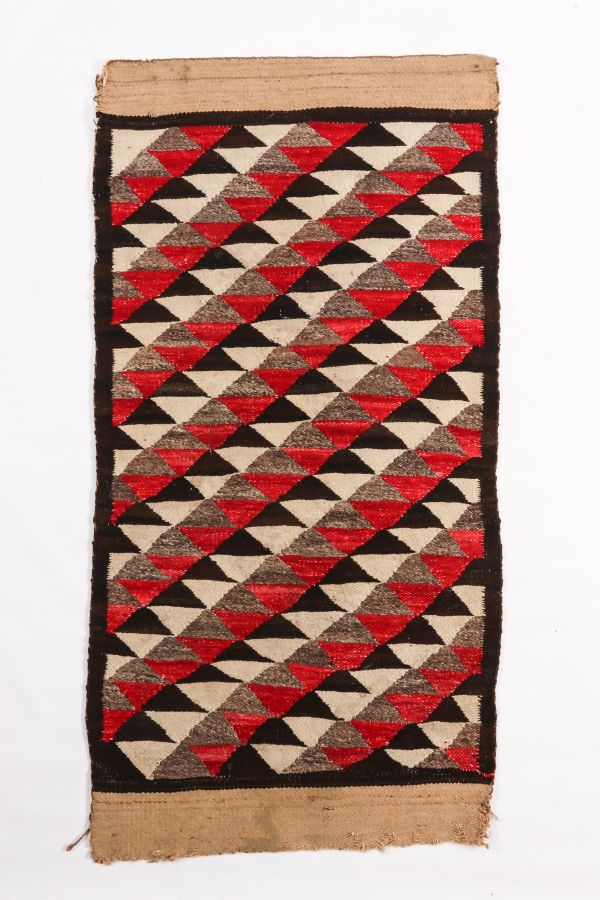 Navajo Transitional Blanket of Unusual (Wedge?) Weave