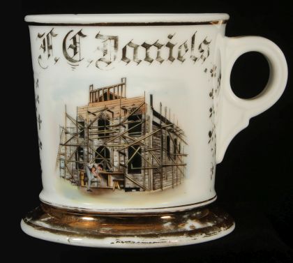 A Collection of Occupational Shaving Mugs