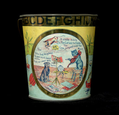 Collection of Victorian Tin Litho Children's Items