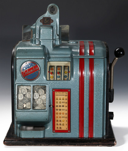 Columbia 5 Cent Slot Machine by Groetchen, Circa 1936