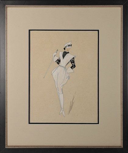 Erte Romain de Tirtoff (1892‑1990) Original Gouache Illustration