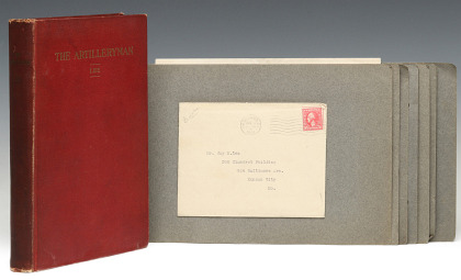THE ARTILLERY MAN, Spencer 1st Edition, 1920 with Archive of Signed Letters from Capt. Harry S. Truman 1921, General Pershing, Calvin Coolidge and Others