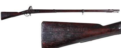 U.S. Model 1808 Musket by T. French, Inscribed Samuel Merrill on the Stock and Attributed to the Mormon Pioneer of the Same Name