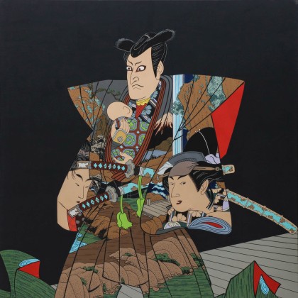 Roger Shimomura, Acrylic on Canvas, 60 x 60 inches