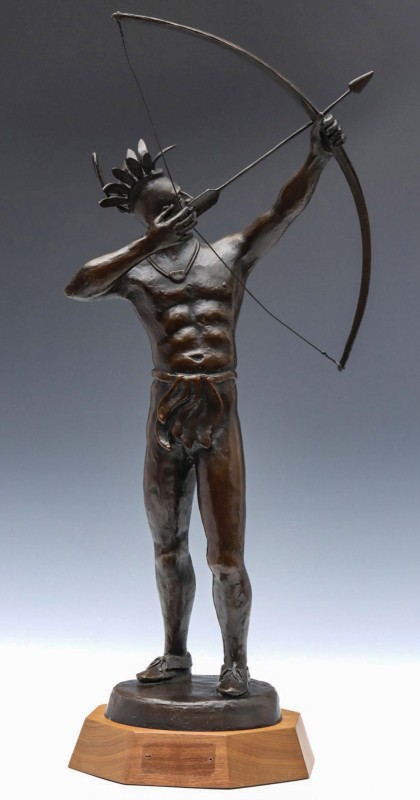 Richard Bergen Bronze Maquette After the Kansas State House Dome Figure