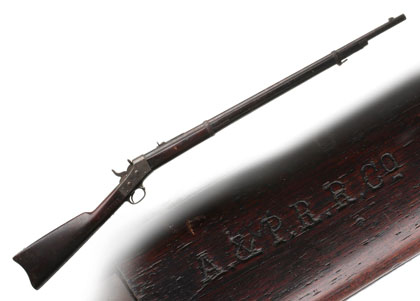 A Rare Springfield 50‑70 Rolling Block Rifle with Railroad Markings