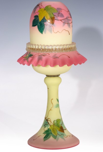 A Collection of 19th and 20th Century Art Glass, Including Fairy Lamps