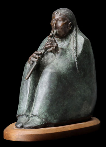 One of Two Allan Houser (1914‑1994) Bronze Sculptures