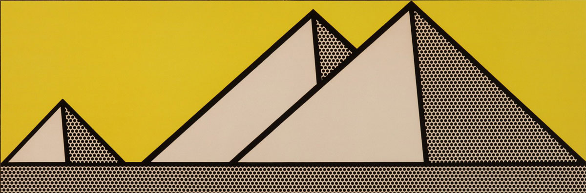 Roy Lichenstein, 'Pyramids,' Pencil‑Signed Lithograph,Published by the Artist for the Print Collectors of Kansas City Friends of Art, 1969