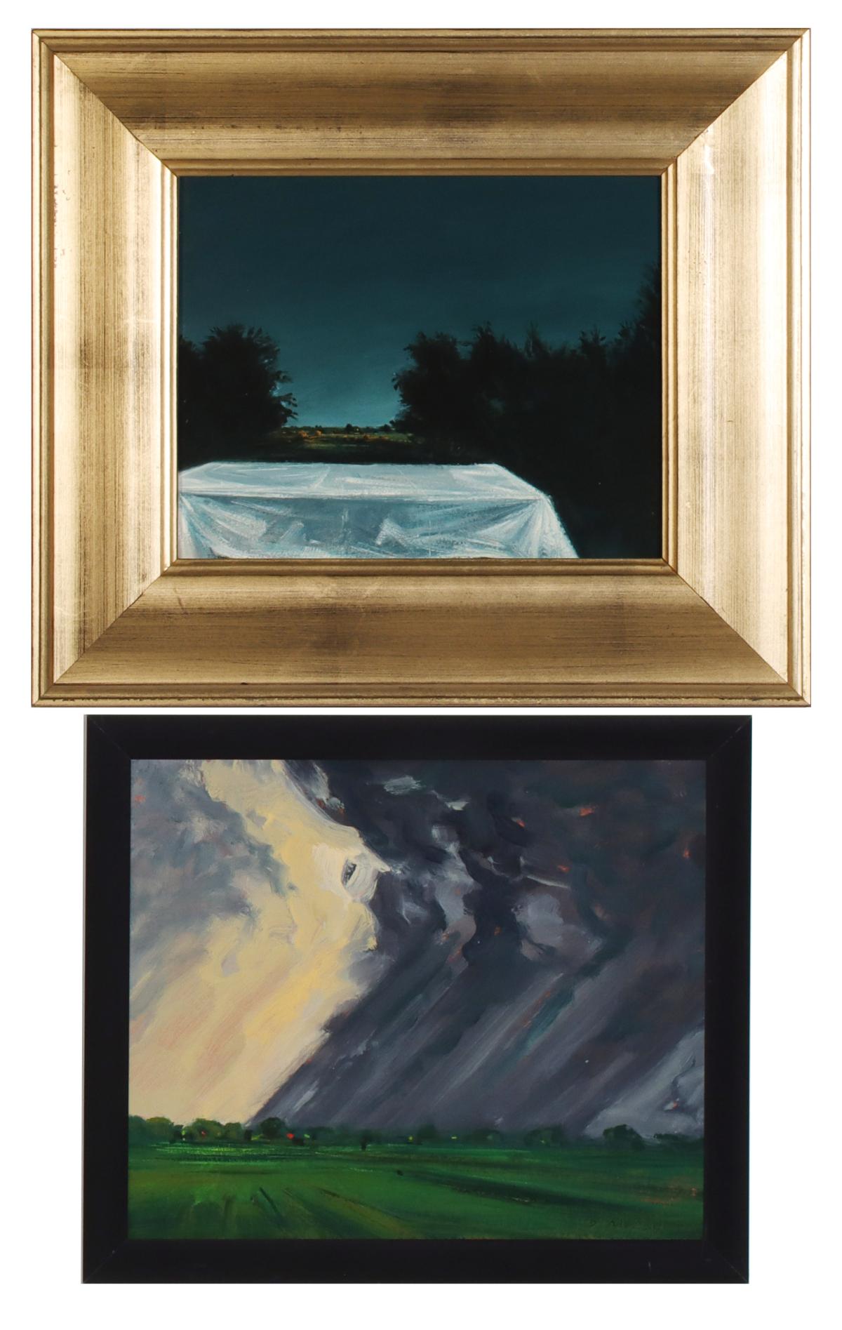 DAVID MELBY (1942-2014) OIL ON ARTIST'S BOARD
