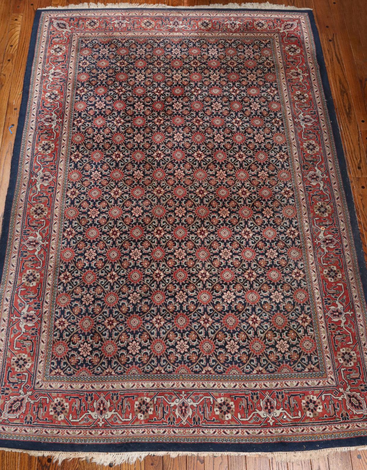 A LATE 20TH C. HAND MADE INDO PERSIAN CARPET