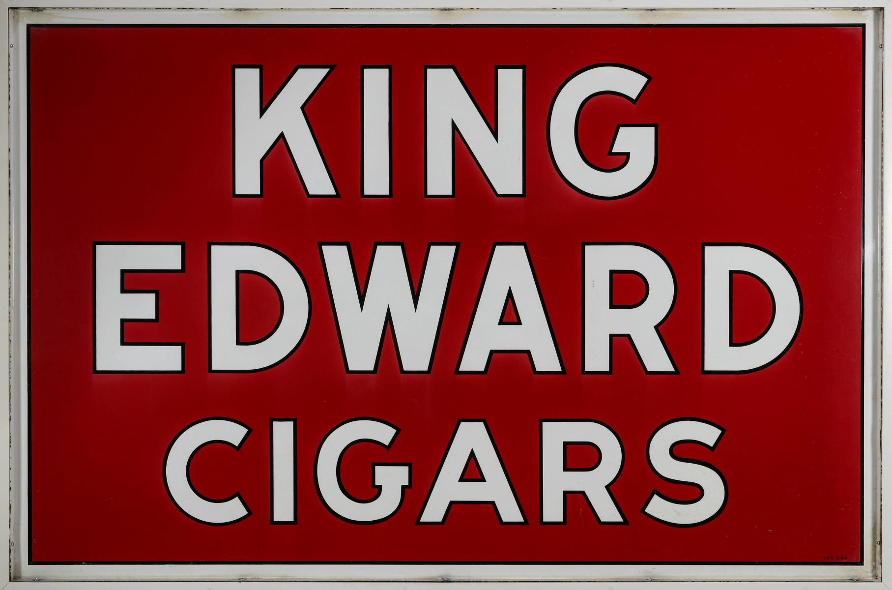 DOUBLE PORCELAIN ENAMEL FOR KING EDWARD CIGARS