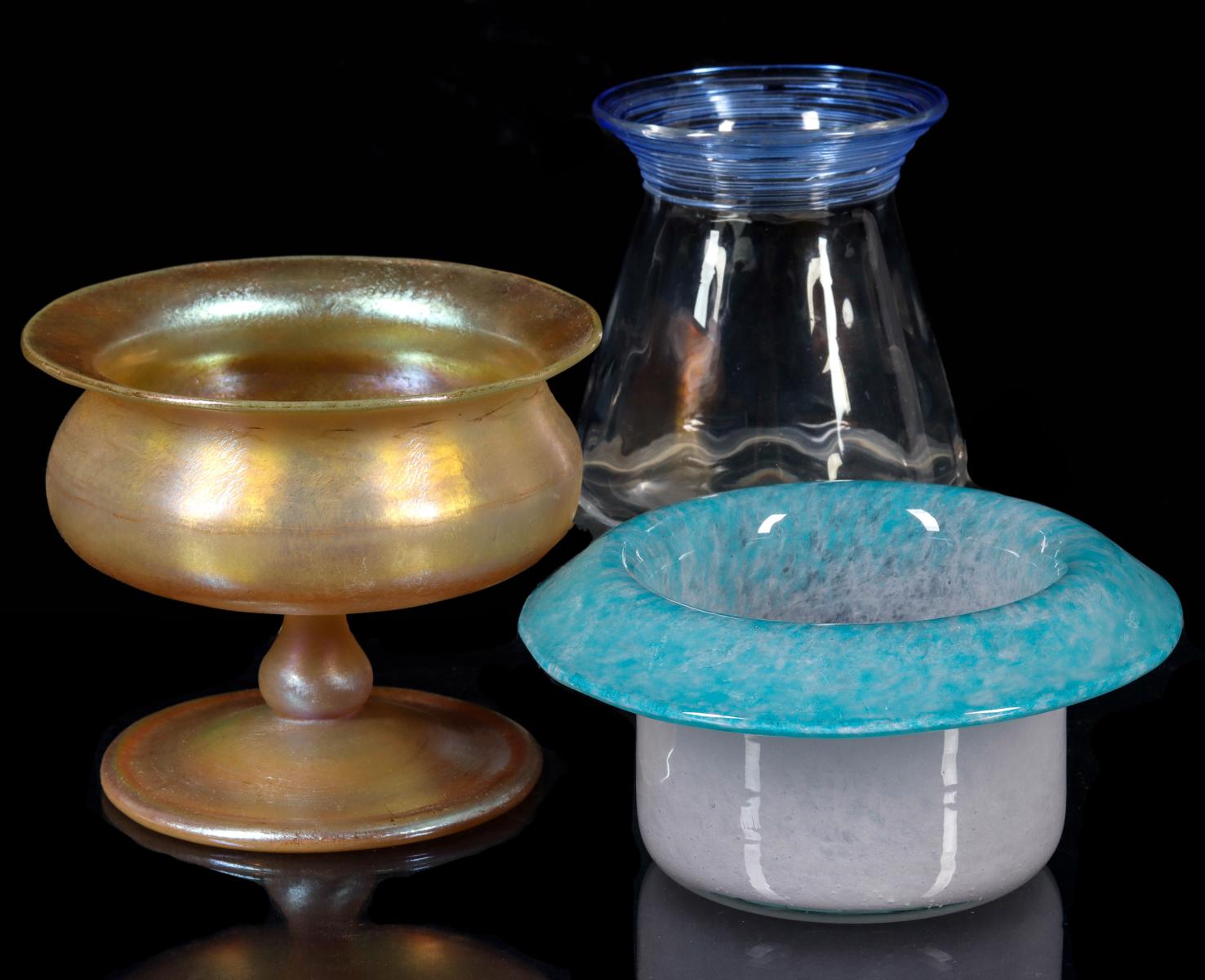 STEUBEN, VASART AND KEW-BLAS ART GLASS EXAMPLES