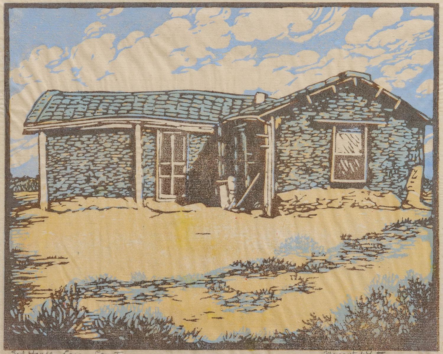 MARGARET WHITTEMORE (1897-1983) PENCIL-SIGNED WOODBLOCK