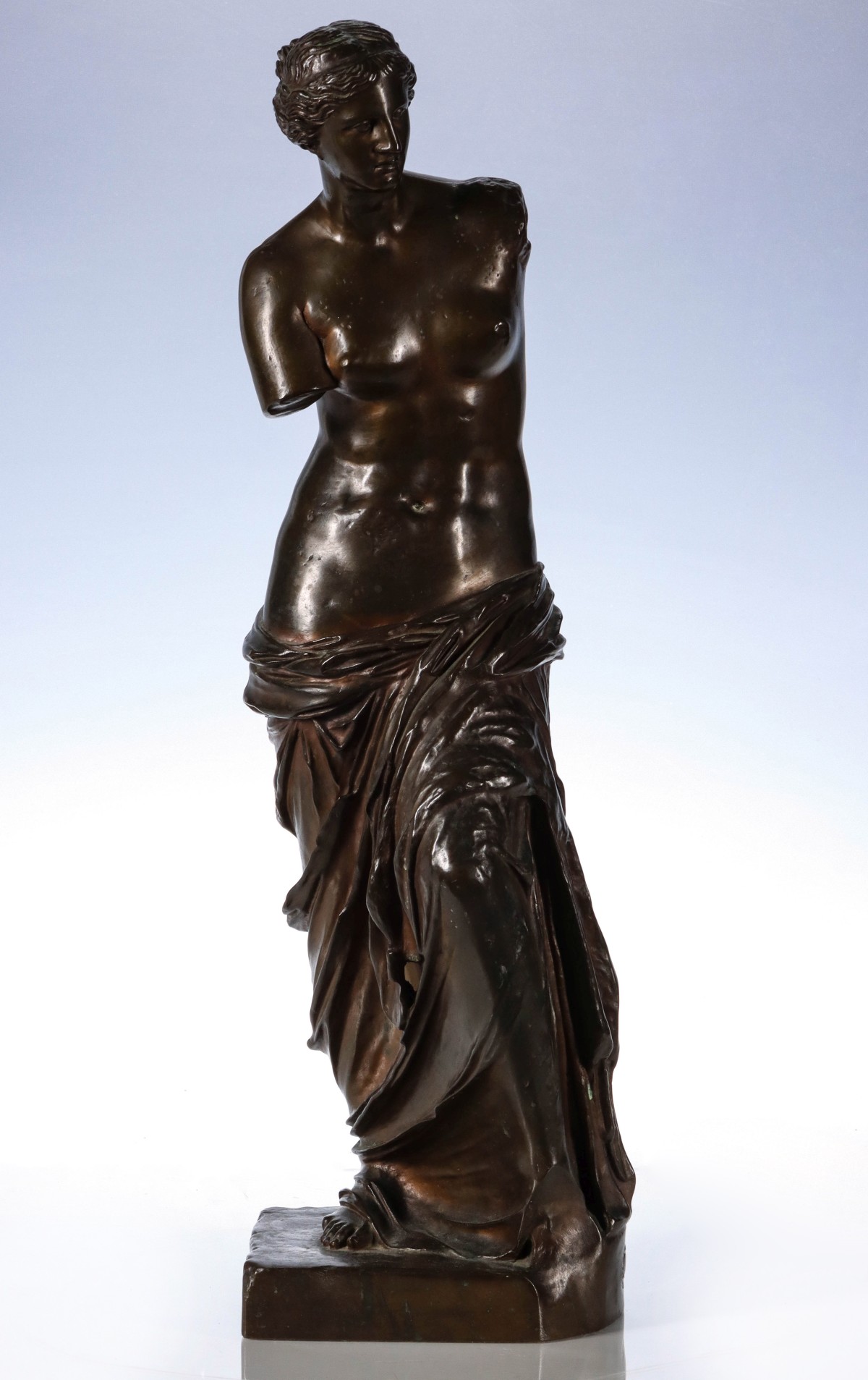 A BARBEDIENNE CASTING OF VENUS WITH ACHILLE COLLAS SEAL