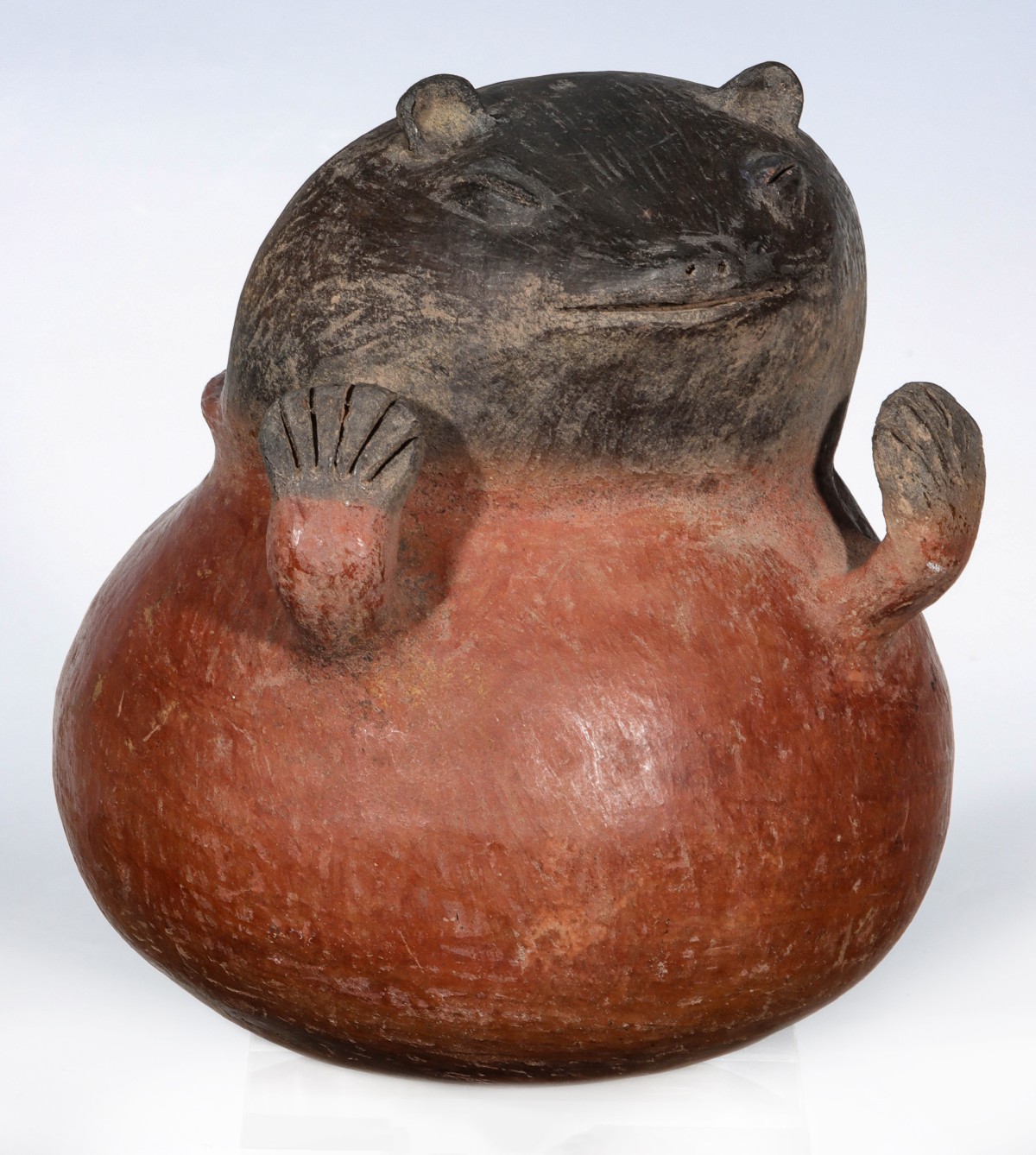A MIDDLE MISSISSIPPIAN PERIOD EFFIGY POT ATTR CAHOKIA