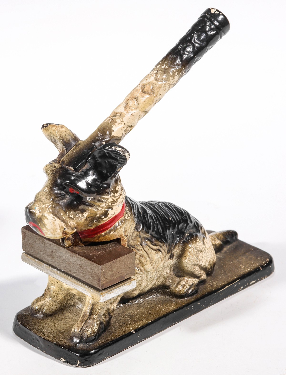 A FIGURAL TERRIER DOG IRON SEAL, EARLY 20TH C.