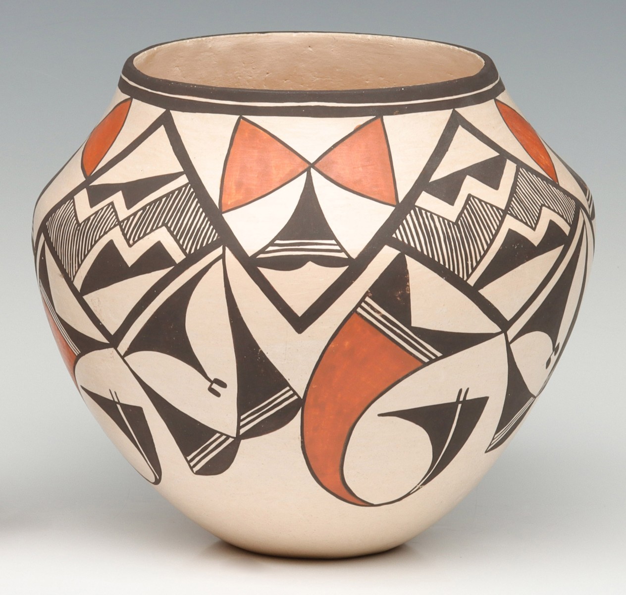 LUCY LEWIS (1890s-1992) ACOMA POTTERY JAR