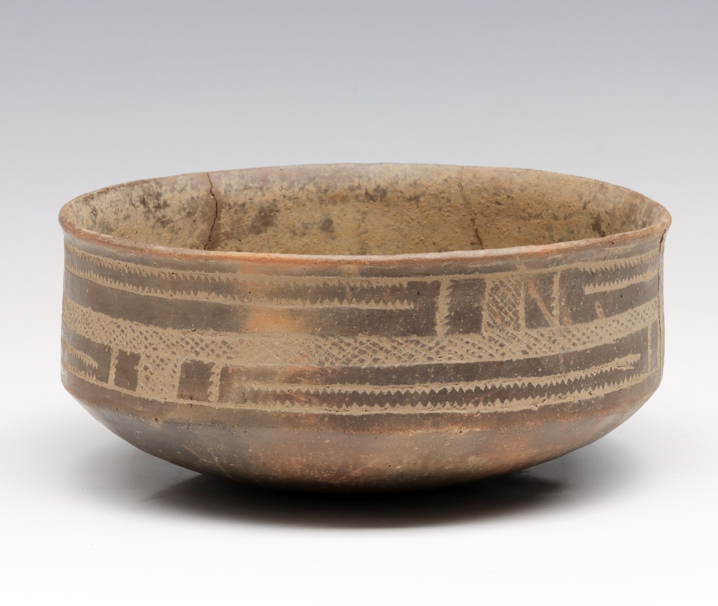 MISSISSIPPIAN/CADDO PREHISTORIC PERIOD POTTERY BOWL