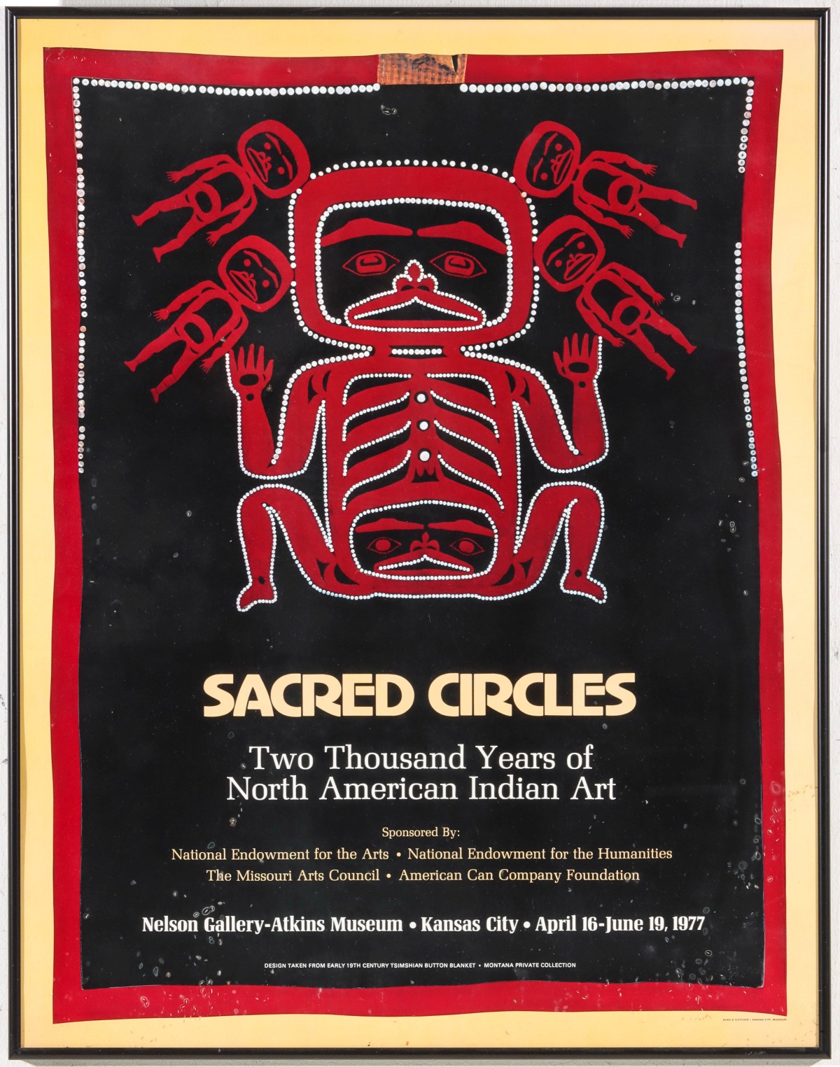 A 1977 POSTER FOR THE SACRED CIRCLES EXHIBITION