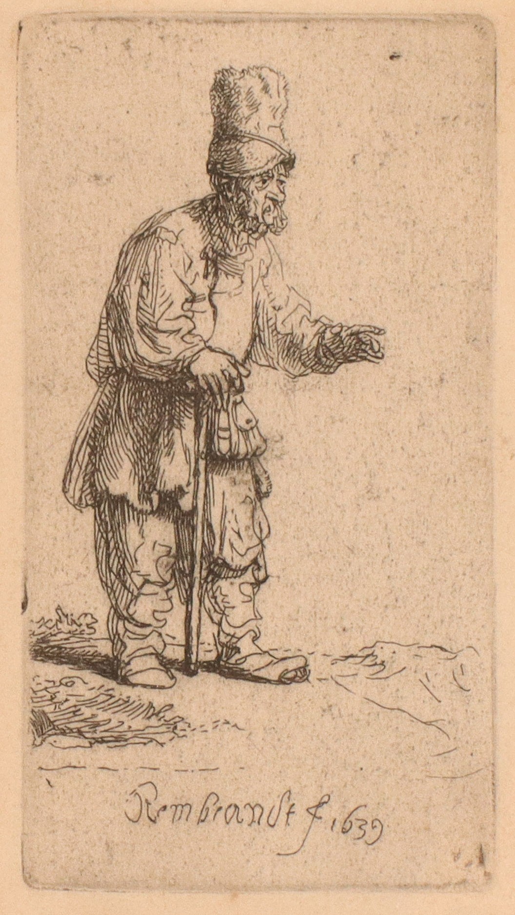 REMBRANDT VAN RIJN (1606-1669) BASSAN ETCHING