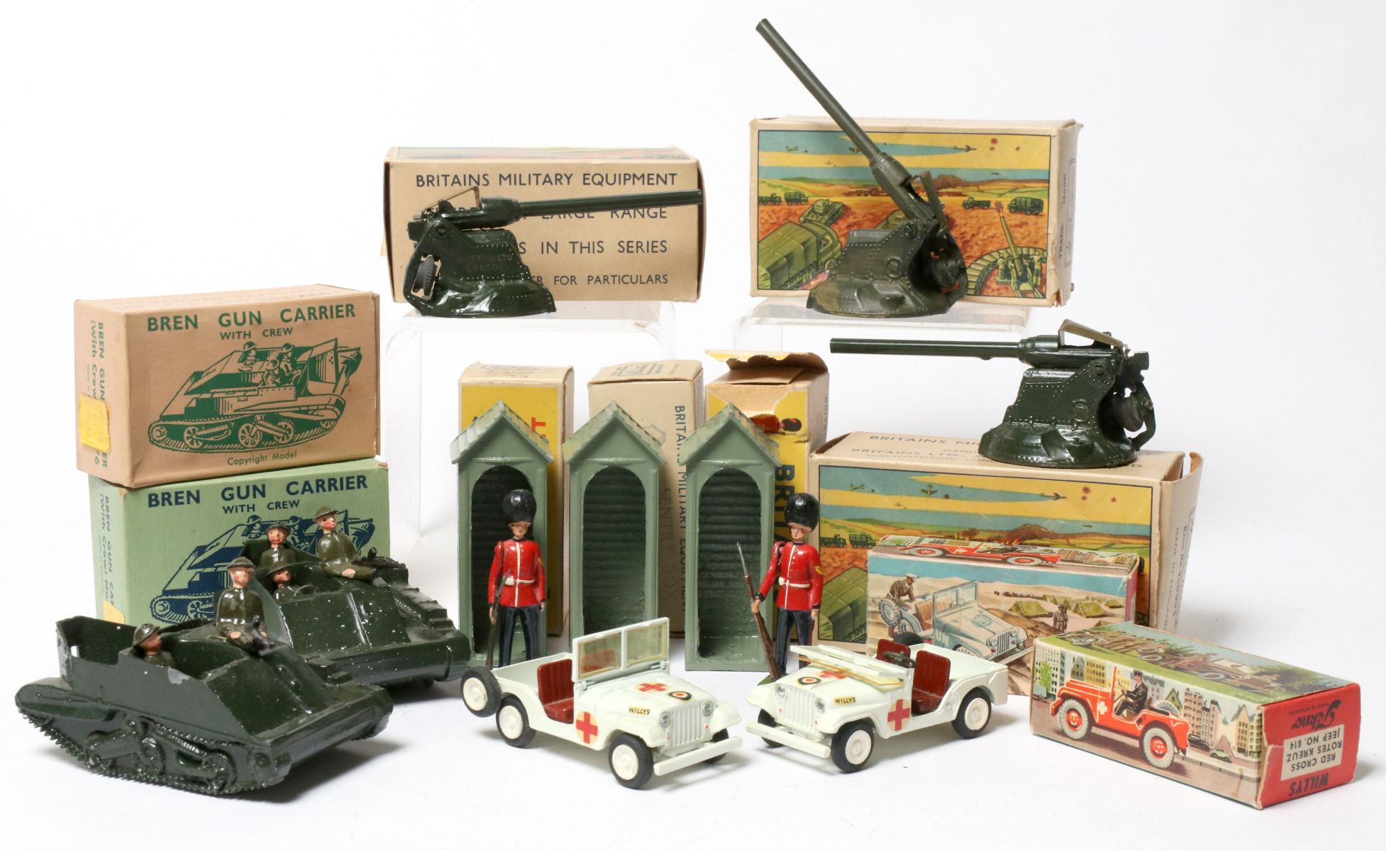 BRITAINS AND OTHER MILITARY VEHICLES IN ORIG BOX