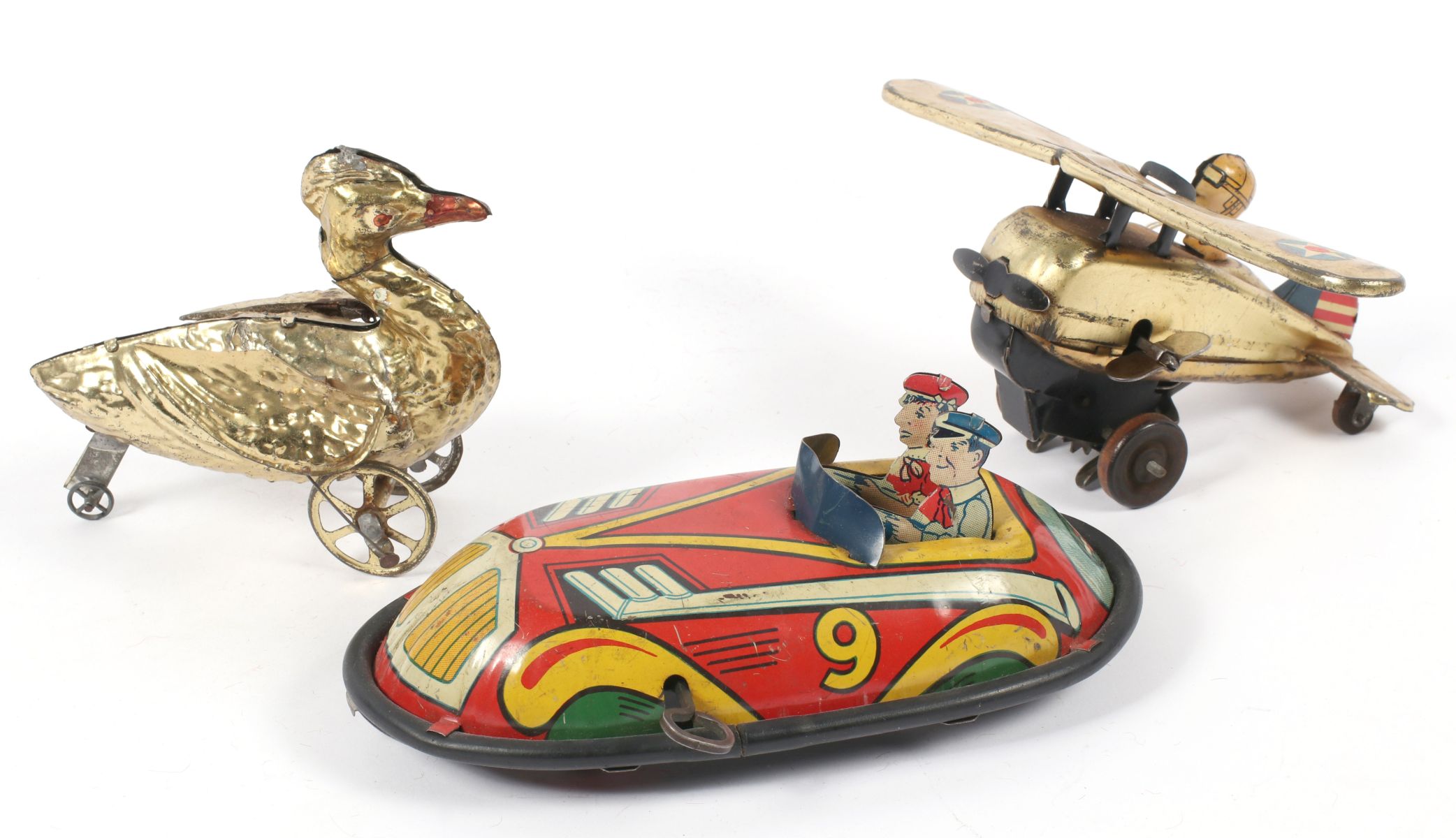 WIND-UP AND OTHER ANTIQUE TIN TOYS