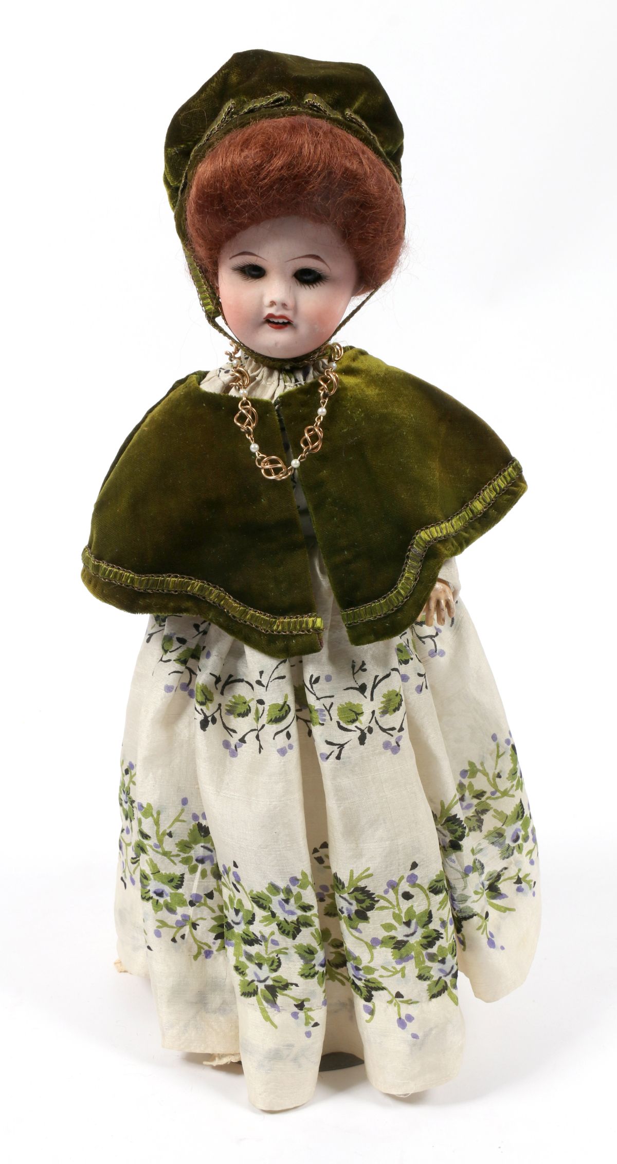AN ANTIQUE FRENCH BISQUE HEAD DOLL SIGNED S.F.B.J.