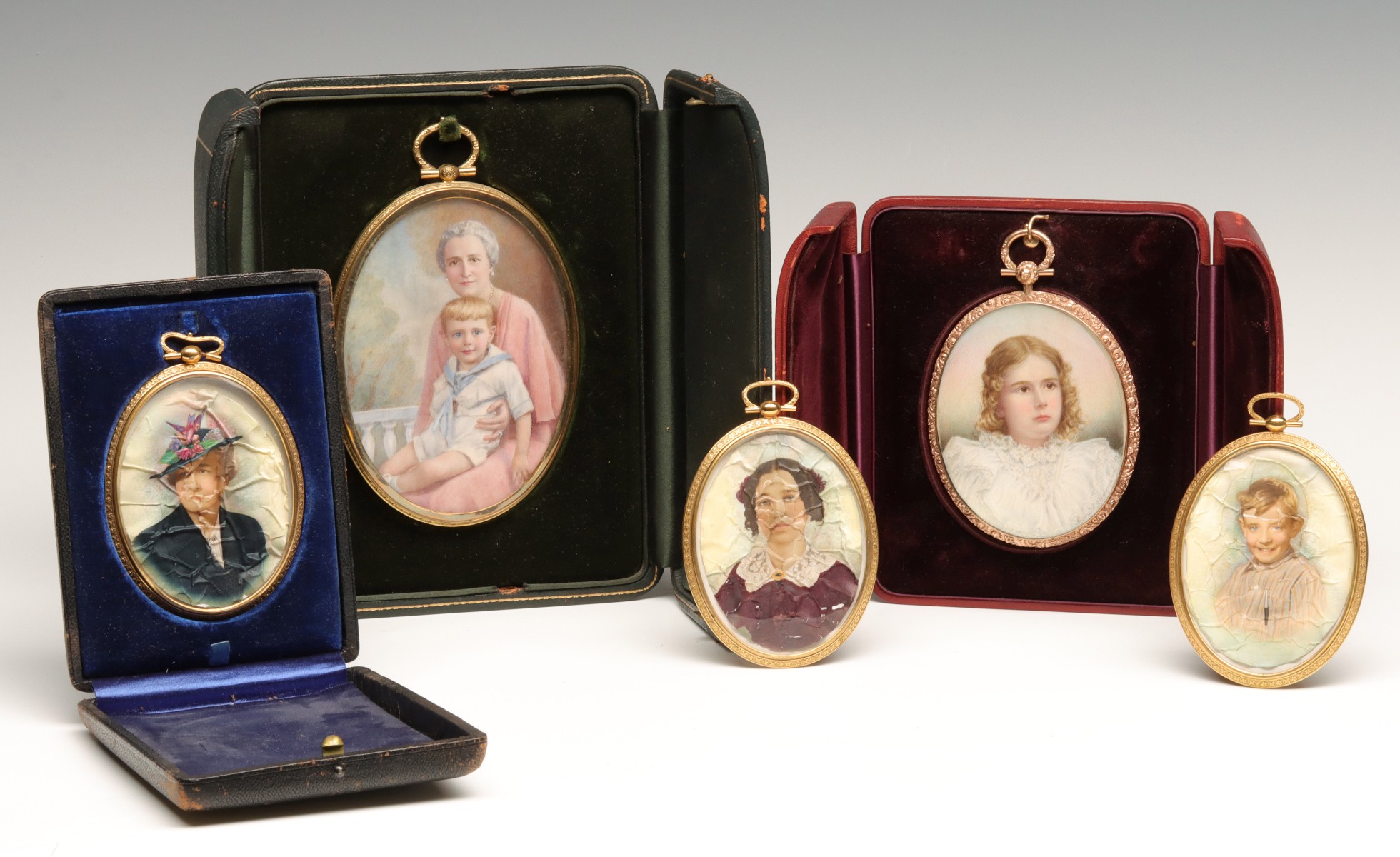 GERALD HAYWARD (1845-1926) AND OTHER MINIATURE PORTRAITS