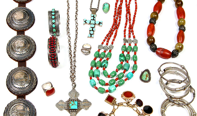 Sterling, Turquoise, Semi-Precious and More Jewelry.