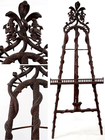 Intricately Carved Easel